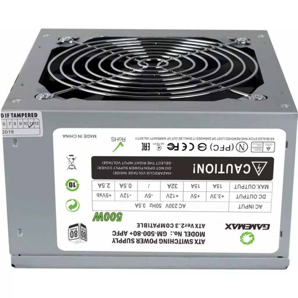 Блок питания Gamemax 500W (GM-500 80+ APFC) - 2 Блок питания Gamemax 500W (GM-500 80+ APFC) - 2