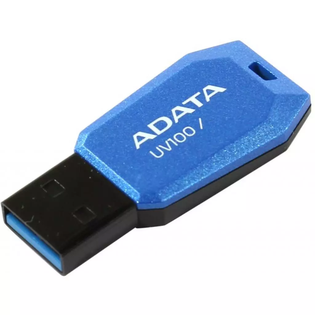 USB флеш накопитель ADATA 32GB DashDrive UV100 Blue USB 2.0 (AUV100-32G-RBL) - 1 USB флеш накопитель ADATA 32GB DashDrive UV100 Blue USB 2.0 (AUV100-32G-RBL) - 1