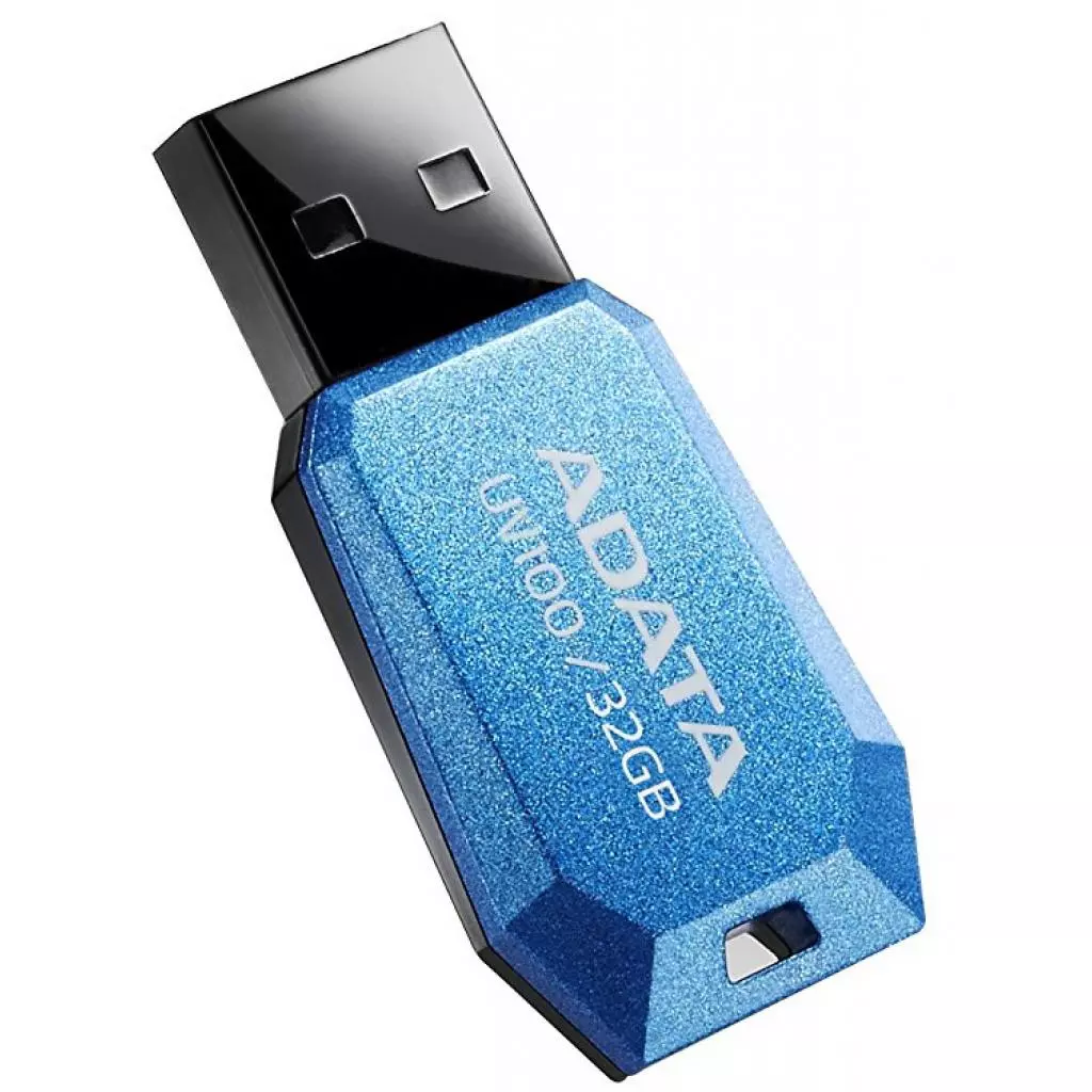USB флеш накопитель ADATA 32GB DashDrive UV100 Blue USB 2.0 (AUV100-32G-RBL) - 2 USB флеш накопитель ADATA 32GB DashDrive UV100 Blue USB 2.0 (AUV100-32G-RBL) - 2