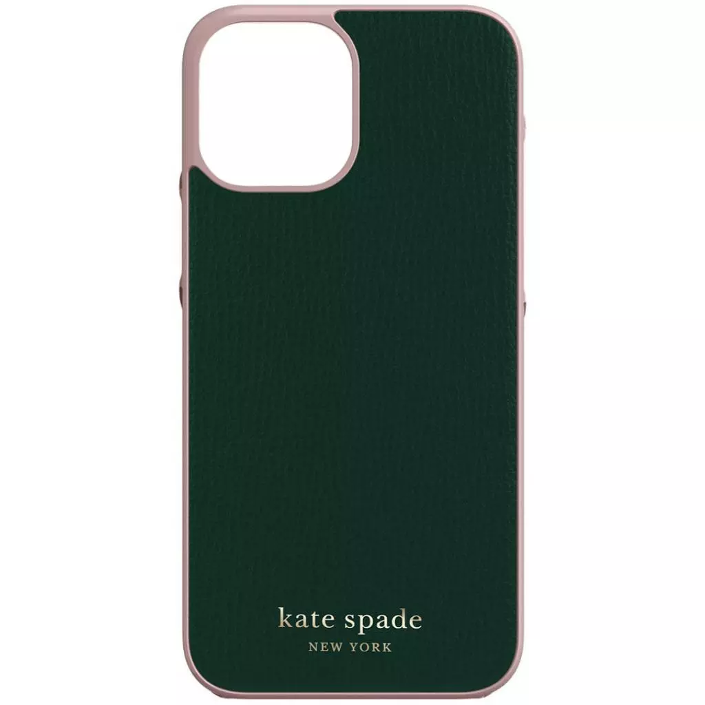 Чехол для моб. телефона Kate Spade New York Wrap Case for iPhone 12 Pro Max - Deep Evergreen/Ro (KSIPH-166-GRPNK)