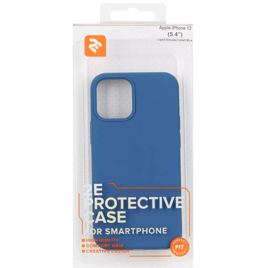 Чехол для моб. телефона 2E Apple iPhone 12 Mini (5.4"), Liquid Silicone, Cobalt Blue (2E-IPH-12-OCLS-CB) - 2