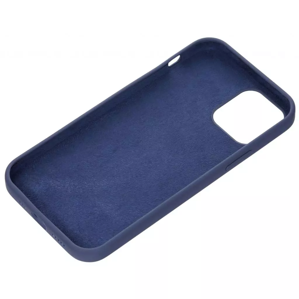 Чехол для моб. телефона 2E Apple iPhone 12 (6.1"), Liquid Silicone, Midnight Blue (2E-IPH-12PR-OCLS-MB) - 1