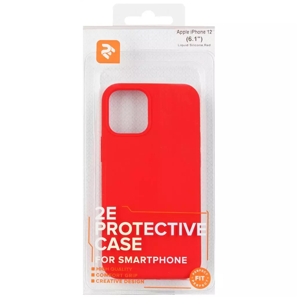 Чехол для моб. телефона 2E Apple iPhone 12 (6.1"), Liquid Silicone, Red (2E-IPH-12PR-OCLS-RD) - 2 Чехол для моб. телефона 2E Apple iPhone 12 (6.1"), Liquid Silicone, Red (2E-IPH-12PR-OCLS-RD) - 2