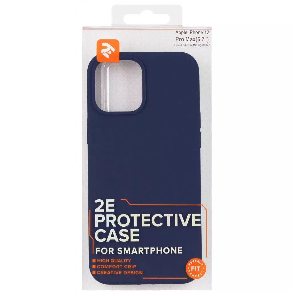 Чехол для моб. телефона 2E Apple iPhone 12 Pro Max (6.7"), Liquid Silicone, Midnight Bl (2E-IPH-12PRM-OCLS-MB) - 2 Чехол для моб. телефона 2E Apple iPhone 12 Pro Max (6.7"), Liquid Silicone, Midnight Bl (2E-IPH-12PRM-OCLS-MB) - 2