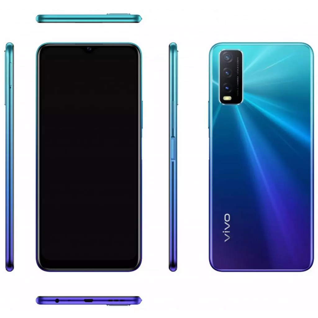 Мобильный телефон vivo Y20 4/64GB Nebula Blue - 5