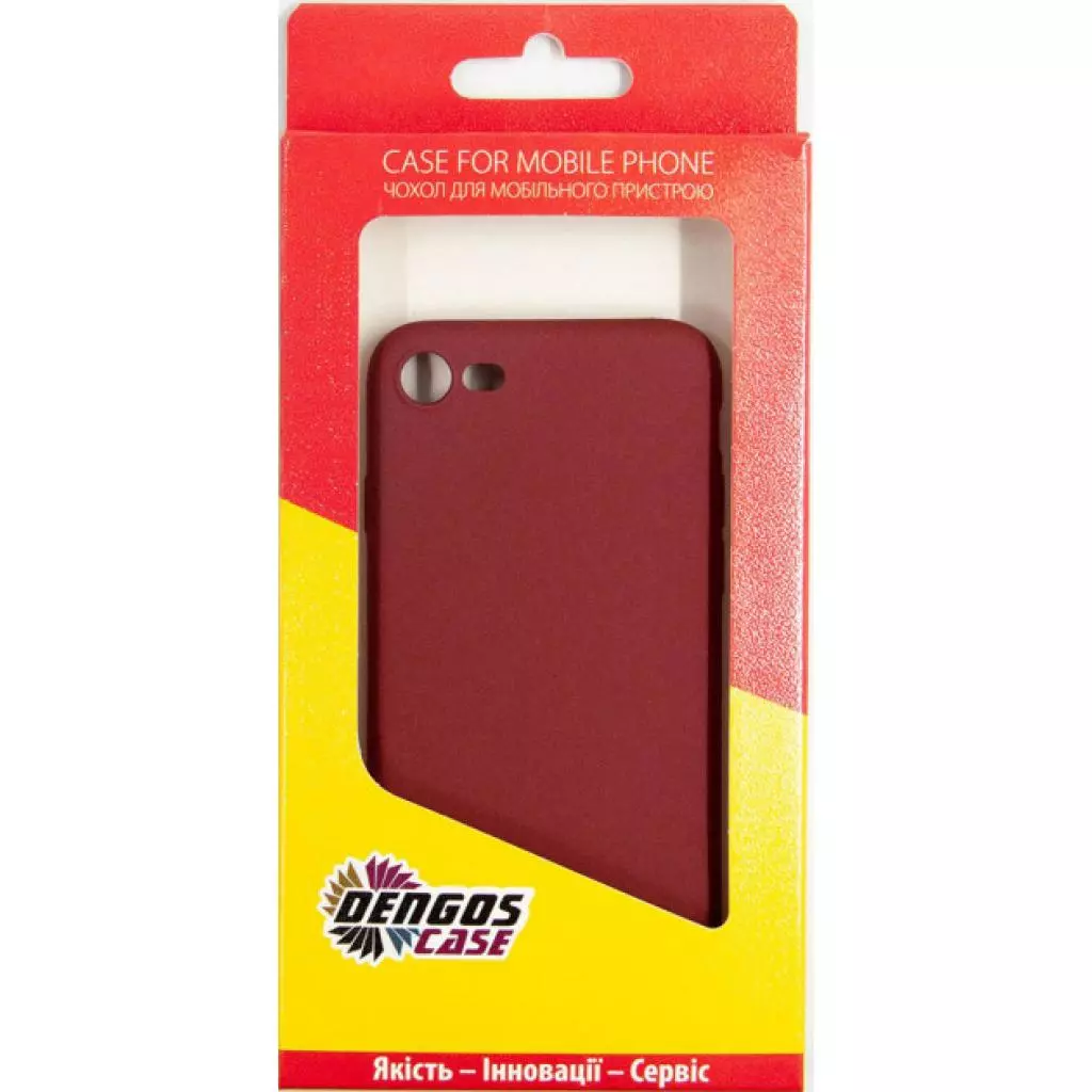 Чехол для моб. телефона Dengos Carbon iPhone SE 2020, red (DG-TPU-CRBN-83) - 3 Чехол для моб. телефона Dengos Carbon iPhone SE 2020, red (DG-TPU-CRBN-83) - 3