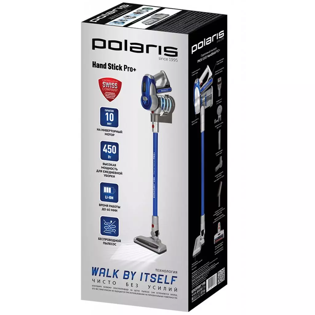 Пылесос Polaris PVCS 1102 HandStickPRO+ - 10 Пылесос Polaris PVCS 1102 HandStickPRO+ - 10