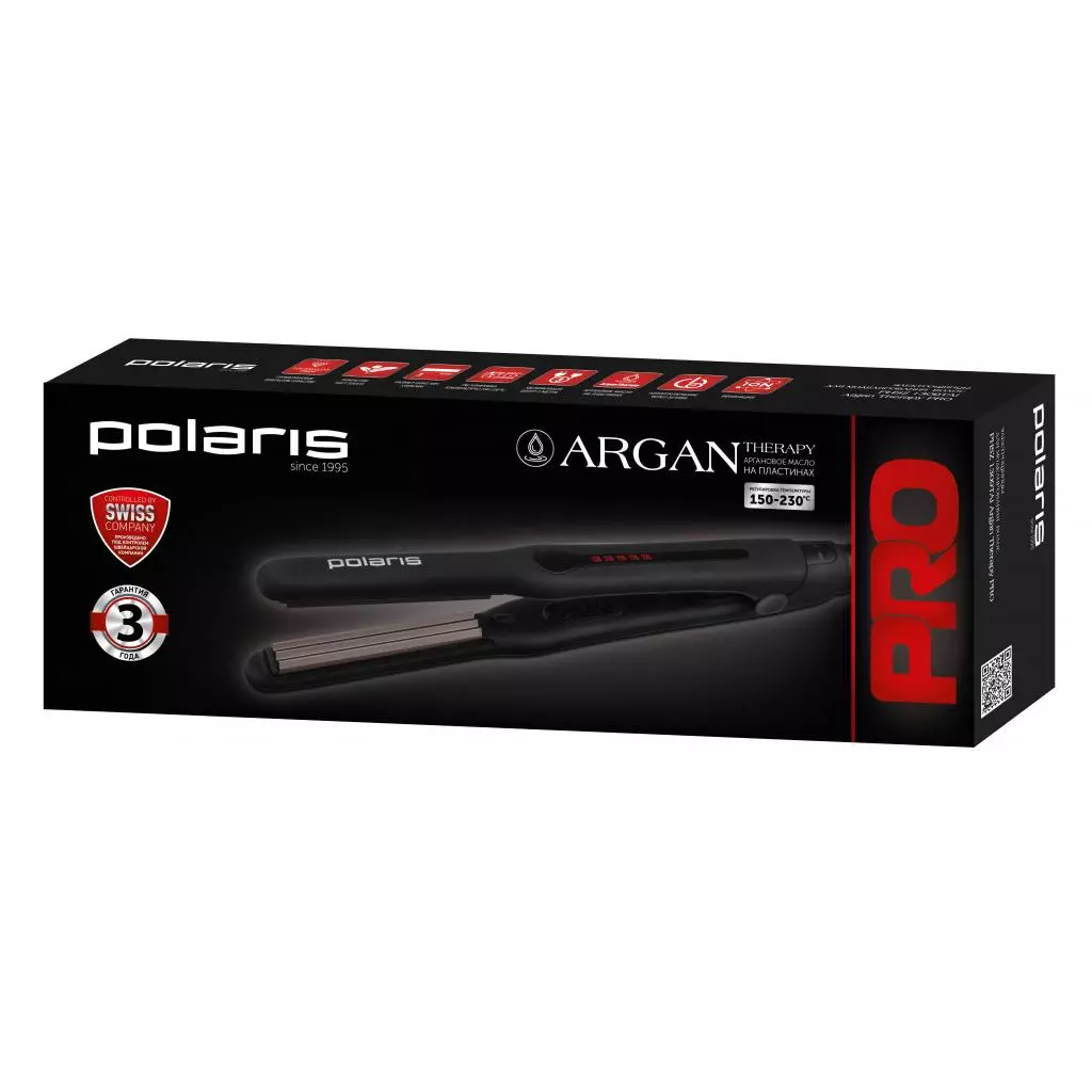 Выпрямитель для волос Polaris PHSZ 1309TAi Argan Therapy PRO - 8 Выпрямитель для волос Polaris PHSZ 1309TAi Argan Therapy PRO - 8