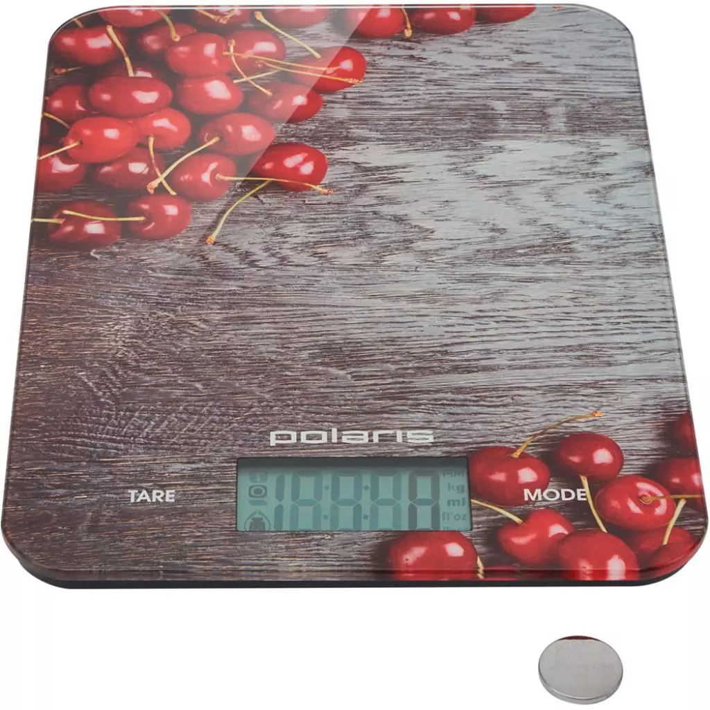 Весы кухонные Polaris PKS 1046DG Cherry - 3 Весы кухонные Polaris PKS 1046DG Cherry - 3