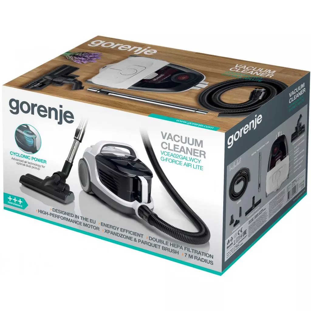 Пылесос Gorenje VCEA 02 GALWCY (VCEA02GALWCY) - 4 Пылесос Gorenje VCEA 02 GALWCY (VCEA02GALWCY) - 4