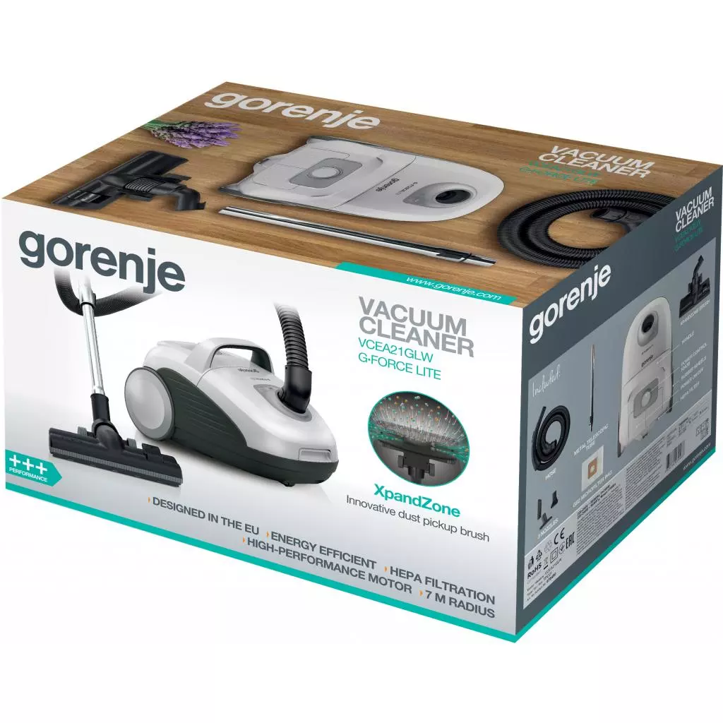 Пылесос Gorenje VCEA 21 GLW (VCEA21GLW) - 6 Пылесос Gorenje VCEA 21 GLW (VCEA21GLW) - 6