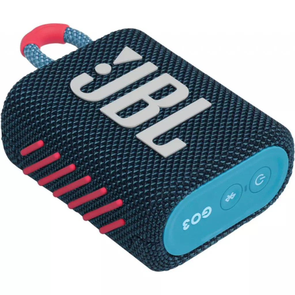 Акустическая система JBL Go 3 Blue Coral (JBLGO3BLUP) - 7 Акустическая система JBL Go 3 Blue Coral (JBLGO3BLUP) - 7