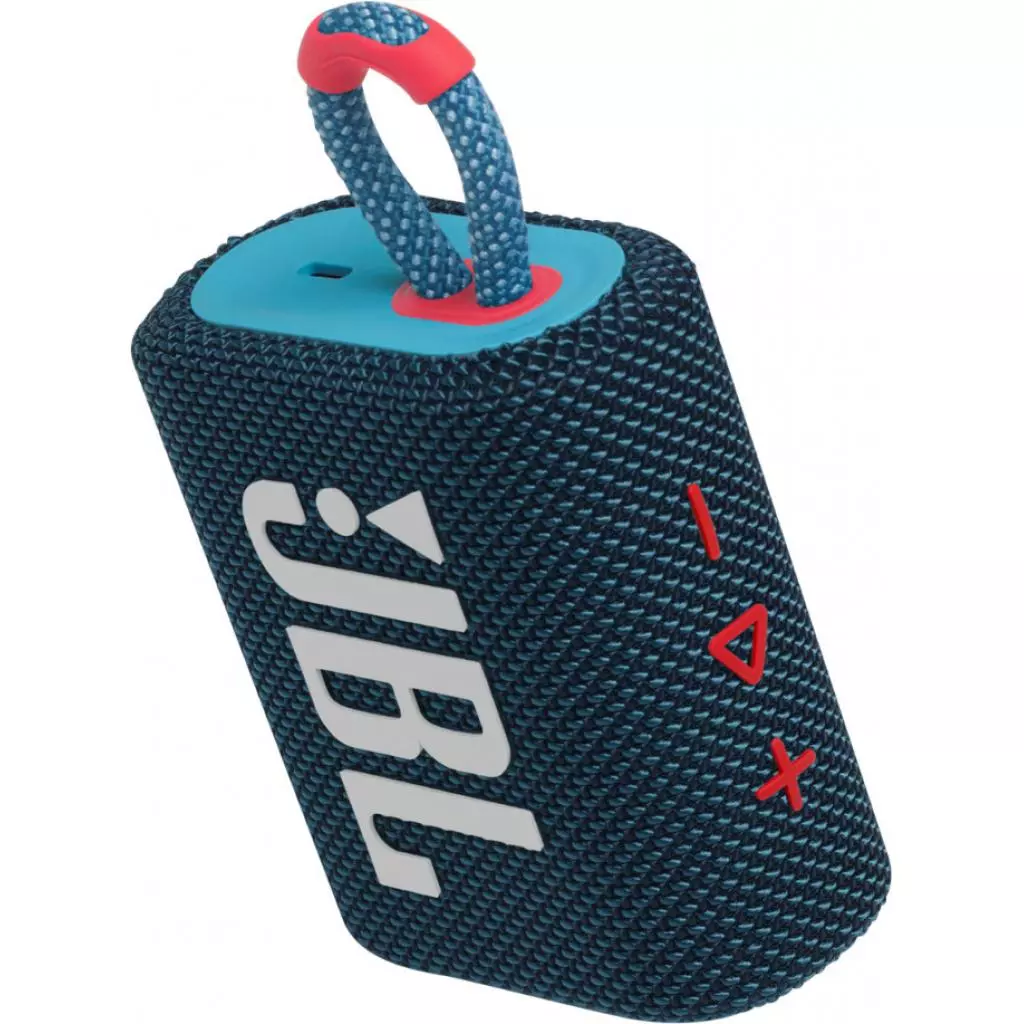 Акустическая система JBL Go 3 Blue Coral (JBLGO3BLUP) - 10 Акустическая система JBL Go 3 Blue Coral (JBLGO3BLUP) - 10