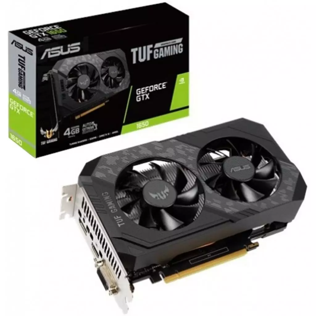 Видеокарта ASUS GeForce GTX1650 4096Mb TUF D6 P GAMING (TUF-GTX1650-4GD6-P-GAMING)