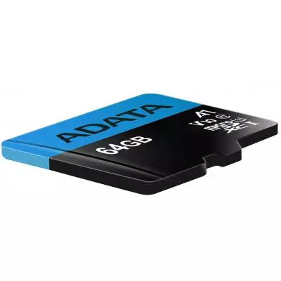Карта памяти ADATA 64GB microSD class 10 UHS-I A1 Premier (AUSDX64GUICL10A1-RA1) - 2 Карта памяти ADATA 64GB microSD class 10 UHS-I A1 Premier (AUSDX64GUICL10A1-RA1) - 2