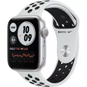 Смарт-часы Apple Watch Nike Series 6 GPS 44mm Silver Aluminum Case with Pure (MG293UL/A)