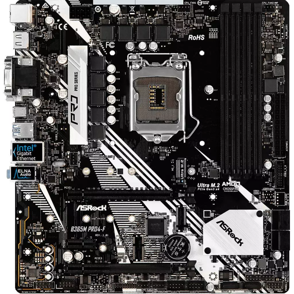 Материнская плата ASRock B365M PRO4-F - 1 Материнская плата ASRock B365M PRO4-F - 1