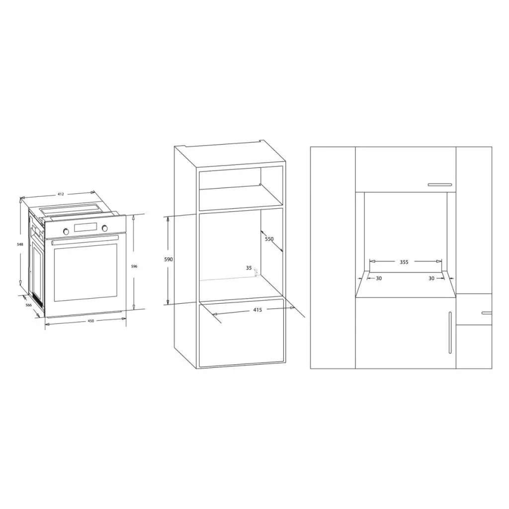 Духовой шкаф Freggia OESF45W - 3 Духовой шкаф Freggia OESF45W - 3