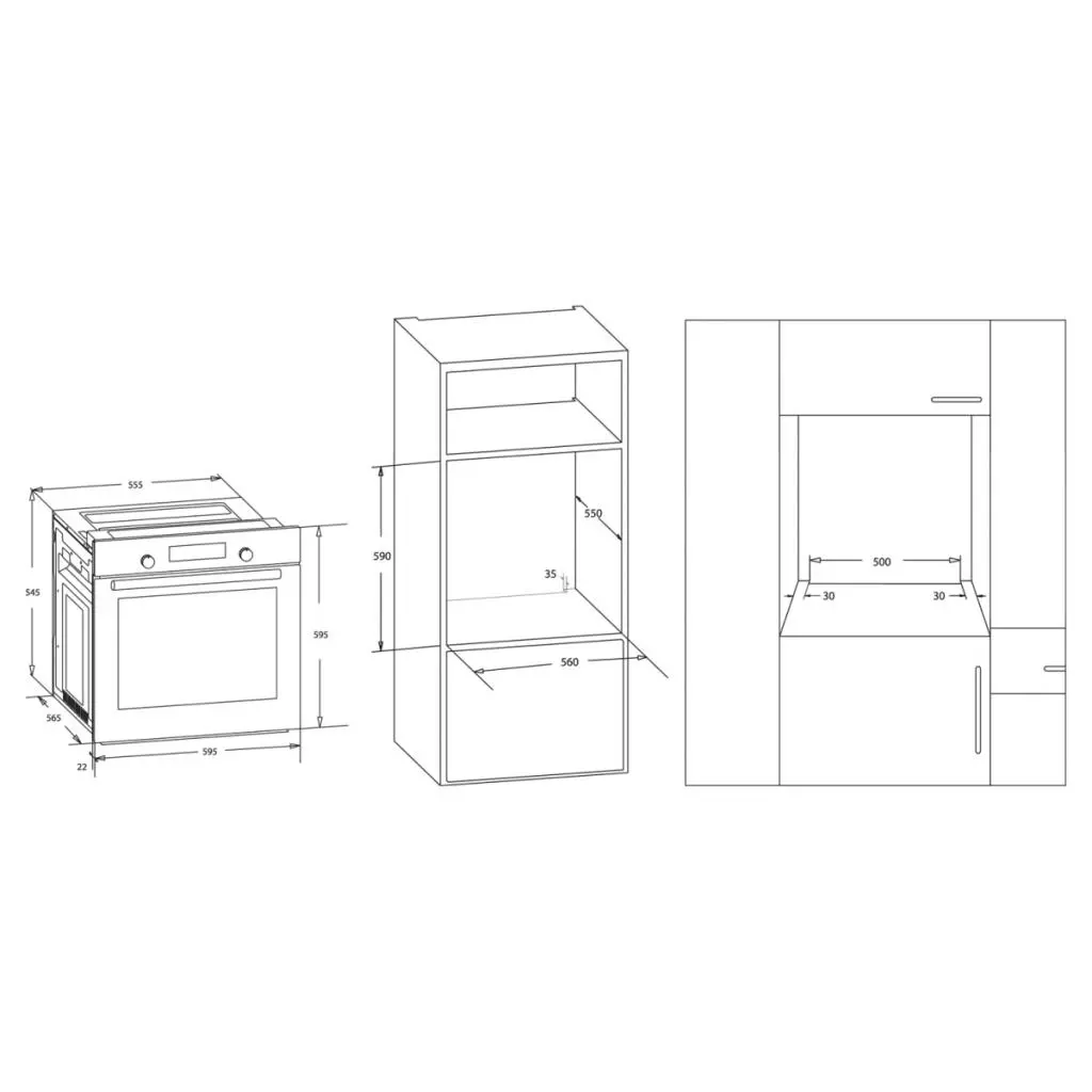 Духовой шкаф Freggia OESF68X - 3 Духовой шкаф Freggia OESF68X - 3