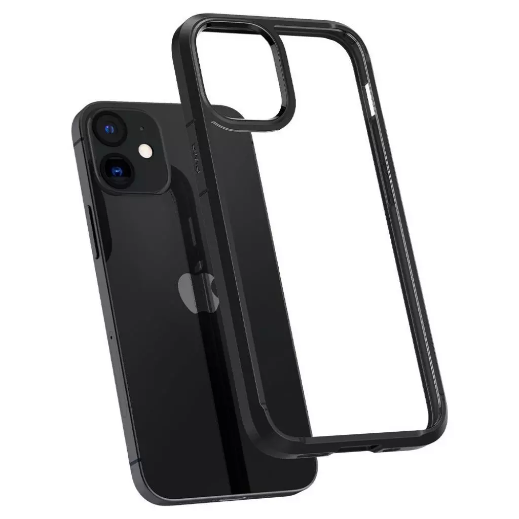 Чехол для моб. телефона Spigen iPhone 12 / 12 Pro Crystal Hybrid, Matte Black (ACS01521) - 2 Чехол для моб. телефона Spigen iPhone 12 / 12 Pro Crystal Hybrid, Matte Black (ACS01521) - 2
