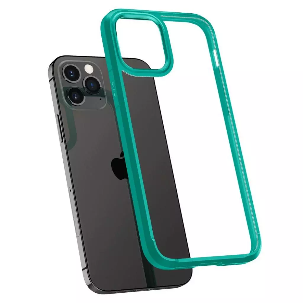 Чехол для моб. телефона Spigen iPhone 12 / 12 Pro Crystal Hybrid, Mint (ACS01522) - 1 Чехол для моб. телефона Spigen iPhone 12 / 12 Pro Crystal Hybrid, Mint (ACS01522) - 1