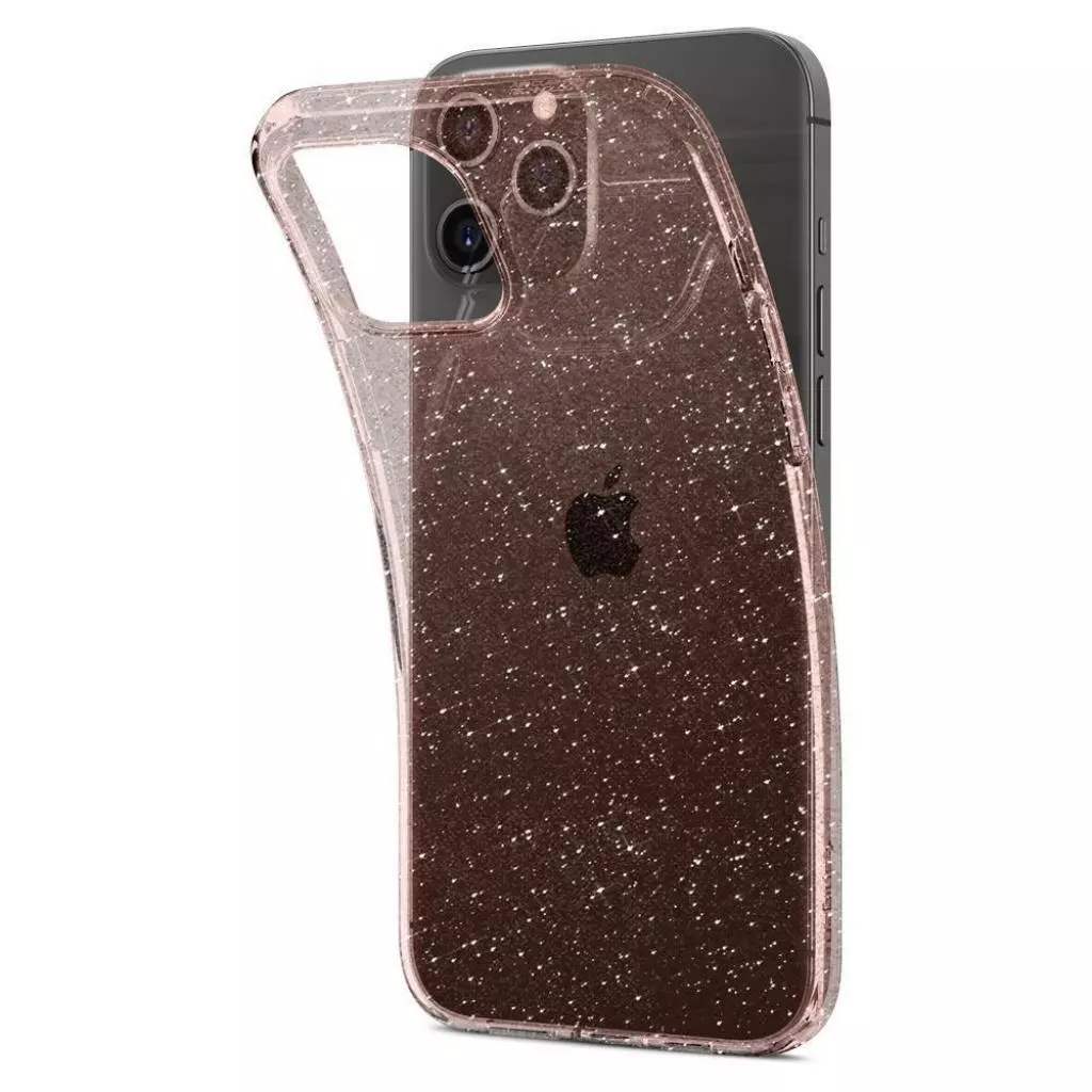 Чехол для моб. телефона Spigen iPhone 12 / 12 Pro Liquid Crystal Glitter, Rose Quartz (ACS01699) - 1 Чехол для моб. телефона Spigen iPhone 12 / 12 Pro Liquid Crystal Glitter, Rose Quartz (ACS01699) - 1