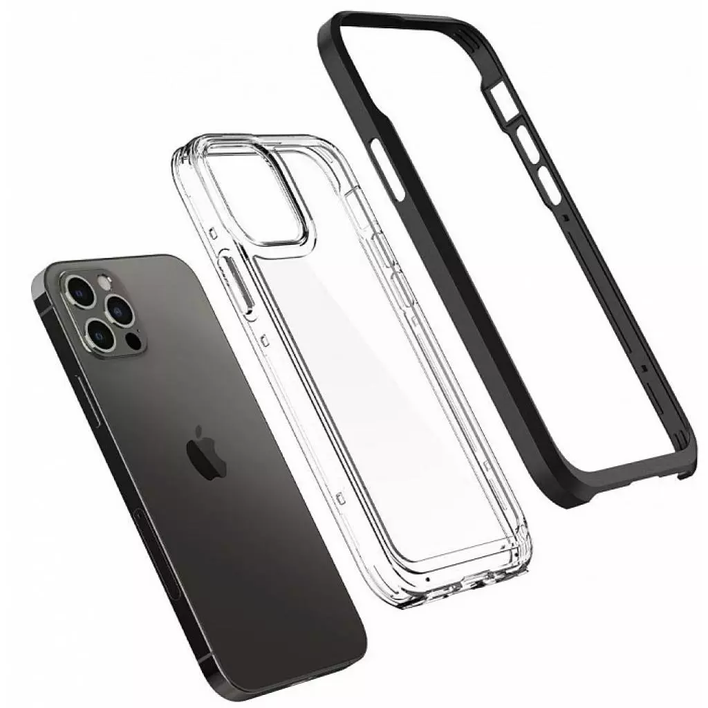 Чехол для моб. телефона Spigen iPhone 12 / 12 Pro Neo Hybrid, Crystal Black (ACS01706) - 2 Чехол для моб. телефона Spigen iPhone 12 / 12 Pro Neo Hybrid, Crystal Black (ACS01706) - 2