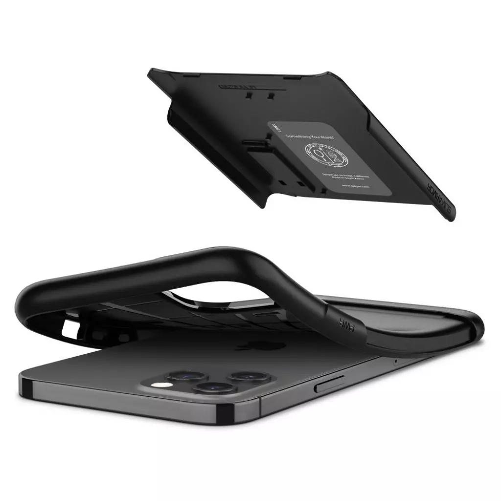Чехол для моб. телефона Spigen iPhone 12 / 12 Pro Slim Armor, Gunmetal (ACS01524) - 3 Чехол для моб. телефона Spigen iPhone 12 / 12 Pro Slim Armor, Gunmetal (ACS01524) - 3