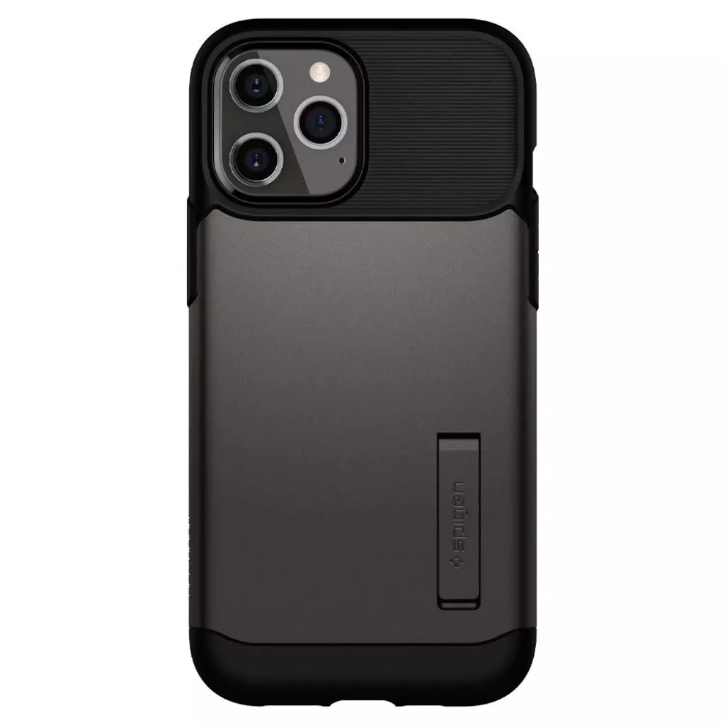 Чехол для моб. телефона Spigen iPhone 12 / 12 Pro Slim Armor, Gunmetal (ACS01524)