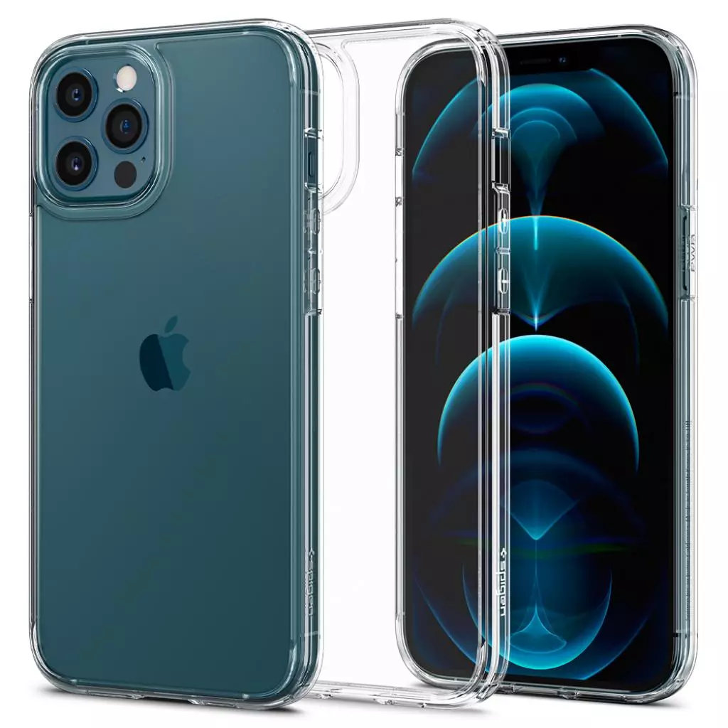 Чехол для моб. телефона Spigen iPhone 12 Pro Max Crystal Hybrid, Crystal Clear (ACS01476) - 1 Чехол для моб. телефона Spigen iPhone 12 Pro Max Crystal Hybrid, Crystal Clear (ACS01476) - 1