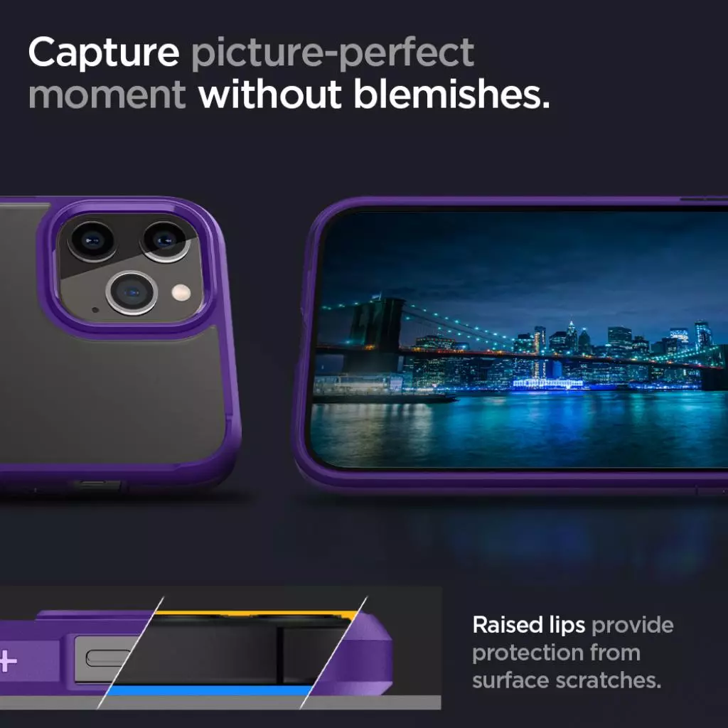 Чехол для моб. телефона Spigen iPhone 12 Crystal Hybrid, Hydrangea Purple (ACS01478) - 3 Чехол для моб. телефона Spigen iPhone 12 Crystal Hybrid, Hydrangea Purple (ACS01478) - 3