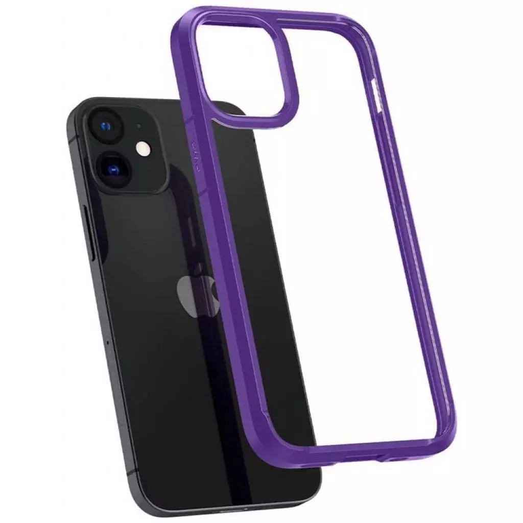 Чехол для моб. телефона Spigen iPhone 12 mini Crystal Hybrid, Hydrangea Purple (ACS01544) - 3 Чехол для моб. телефона Spigen iPhone 12 mini Crystal Hybrid, Hydrangea Purple (ACS01544) - 3
