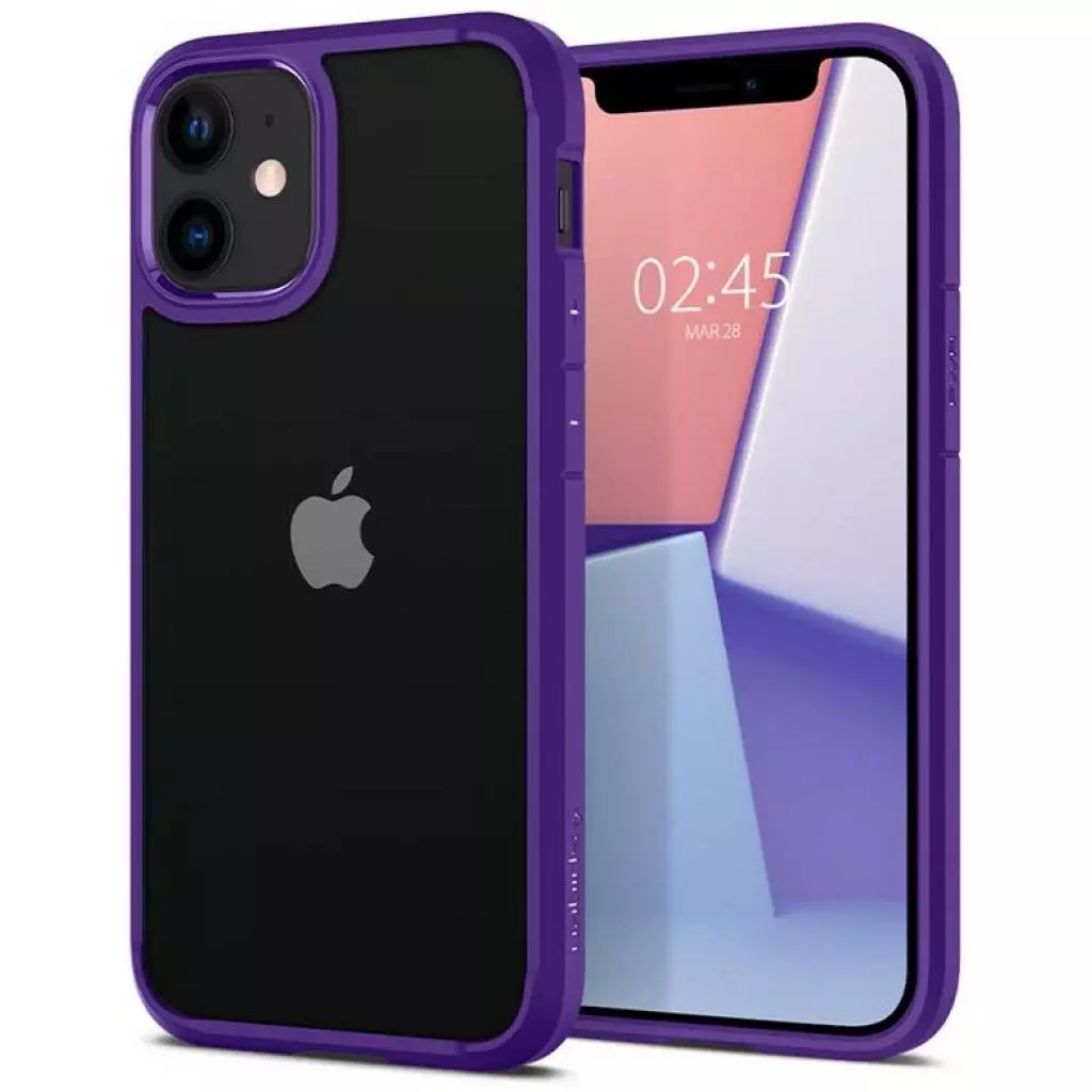 Чехол для моб. телефона Spigen iPhone 12 mini Crystal Hybrid, Hydrangea Purple (ACS01544) - 6 Чехол для моб. телефона Spigen iPhone 12 mini Crystal Hybrid, Hydrangea Purple (ACS01544) - 6