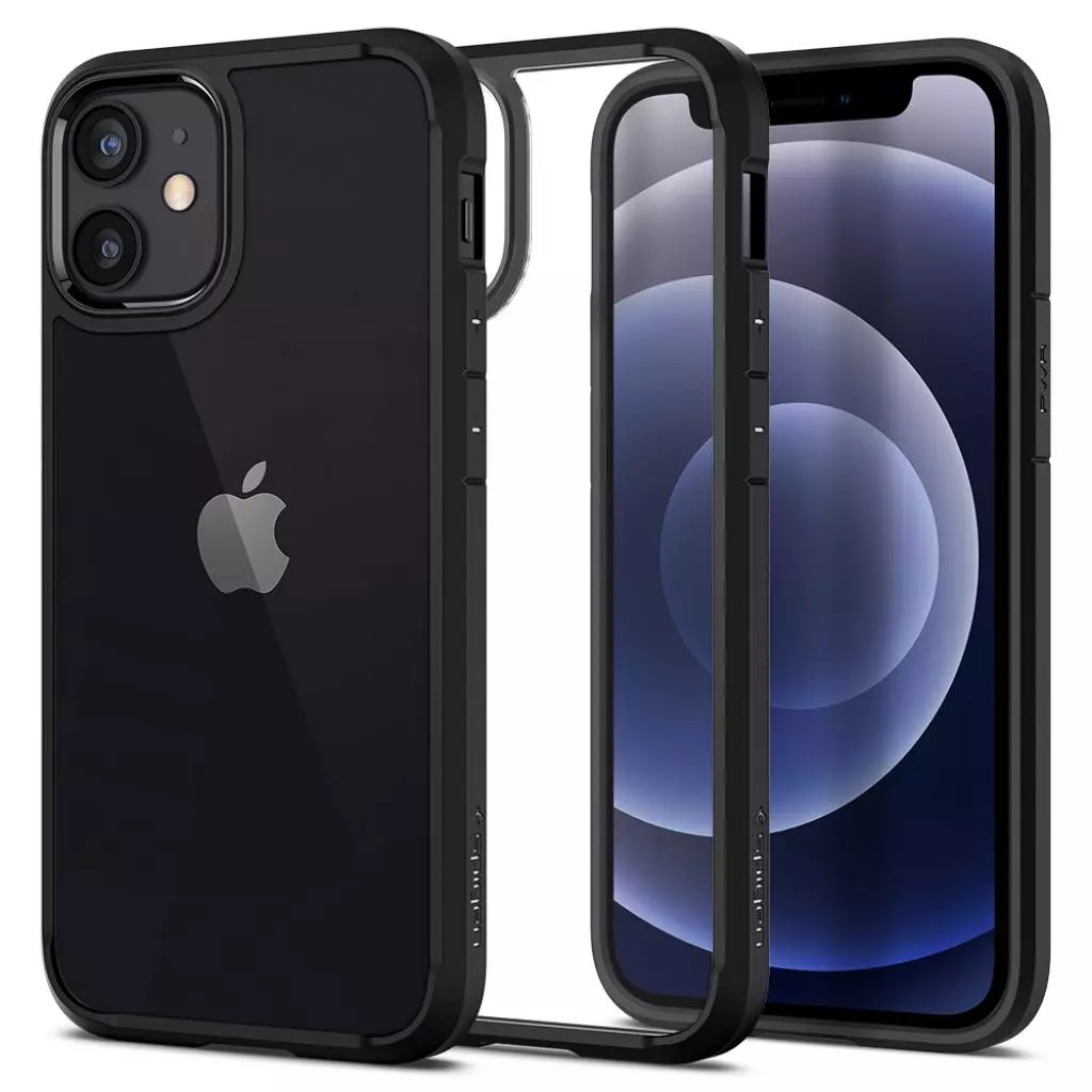 Чехол для моб. телефона Spigen iPhone 12 mini Crystal Hybrid, Matte Black (ACS01543) - 2 Чехол для моб. телефона Spigen iPhone 12 mini Crystal Hybrid, Matte Black (ACS01543) - 2