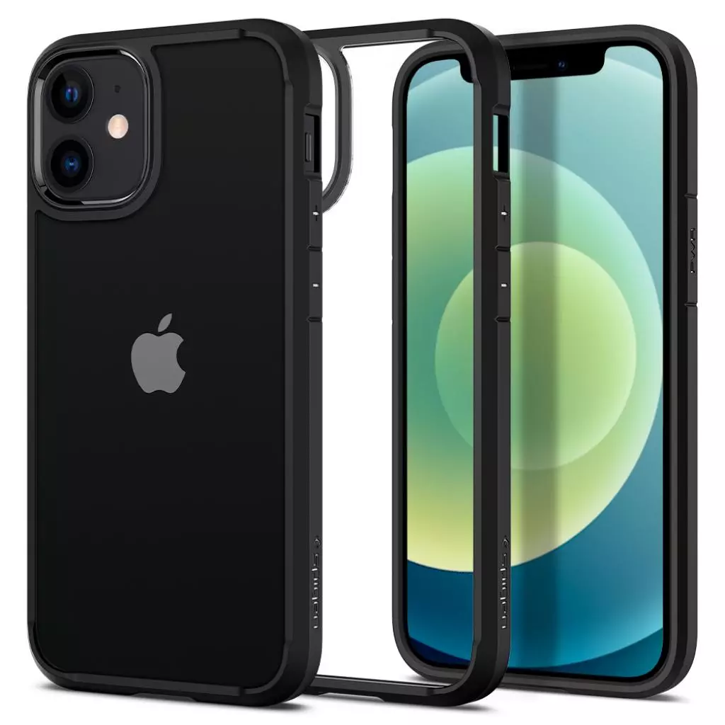 Чехол для моб. телефона Spigen iPhone 12 mini Crystal Hybrid, Matte Black (ACS01543) - 3 Чехол для моб. телефона Spigen iPhone 12 mini Crystal Hybrid, Matte Black (ACS01543) - 3