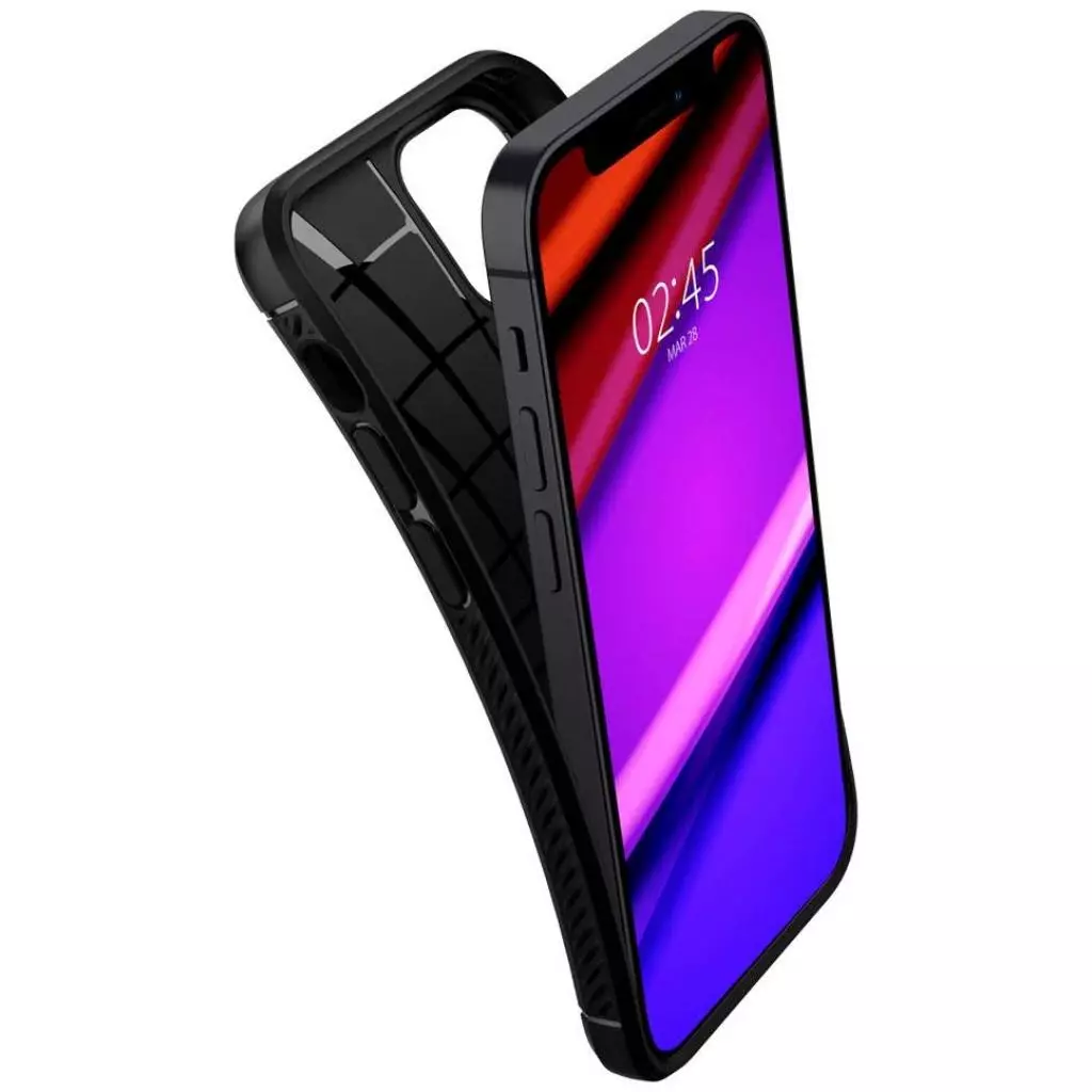 Чехол для моб. телефона Spigen iPhone 12 mini Rugged Armor, Matte Black (ACS01743) - 3