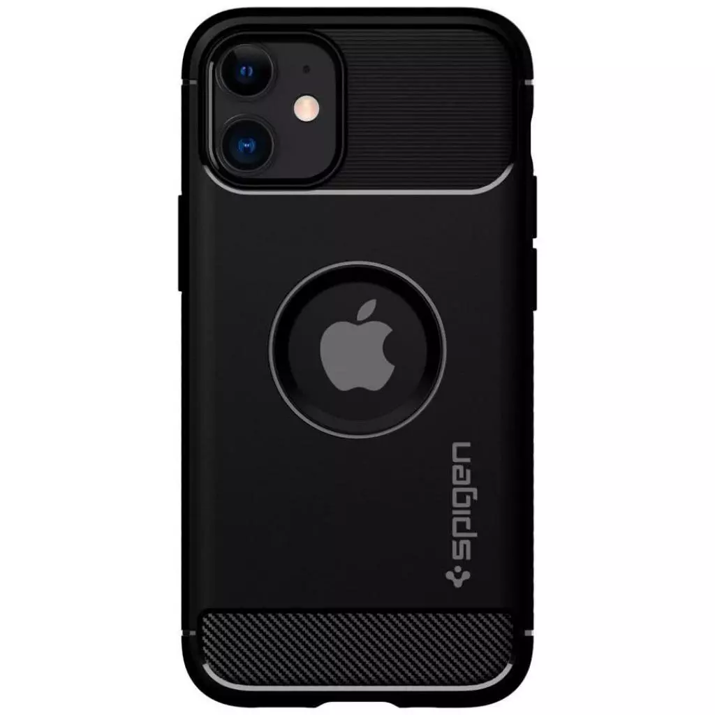 Чехол для моб. телефона Spigen iPhone 12 mini Rugged Armor, Matte Black (ACS01743)