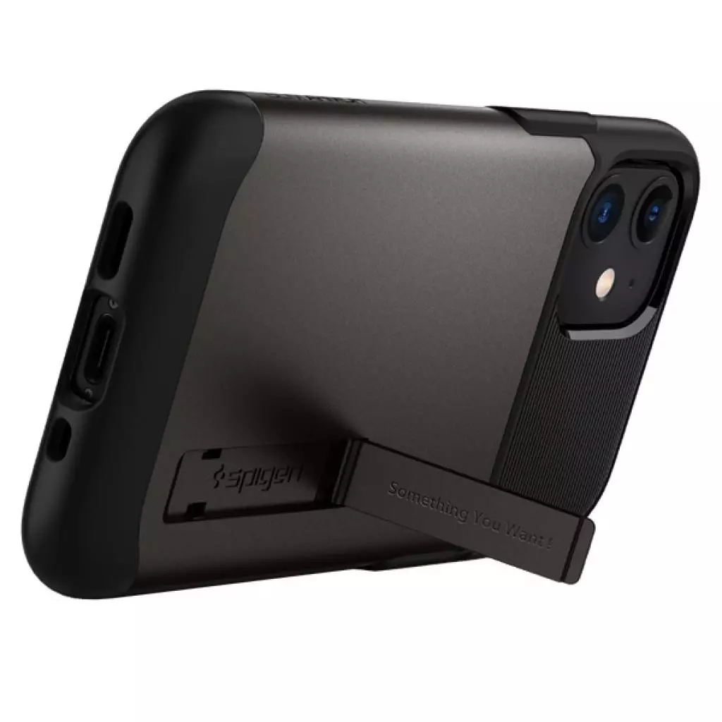 Чехол для моб. телефона Spigen iPhone 12 mini Slim Armor, Gunmetal (ACS01546) - 2 Чехол для моб. телефона Spigen iPhone 12 mini Slim Armor, Gunmetal (ACS01546) - 2