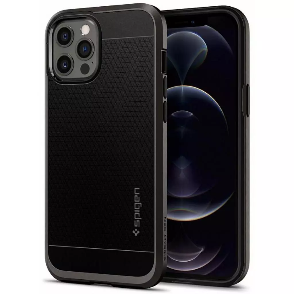 Чехол для моб. телефона Spigen iPhone 12 Pro Max Neo Hybrid, Gunmetal (ACS01627) - 1 Чехол для моб. телефона Spigen iPhone 12 Pro Max Neo Hybrid, Gunmetal (ACS01627) - 1