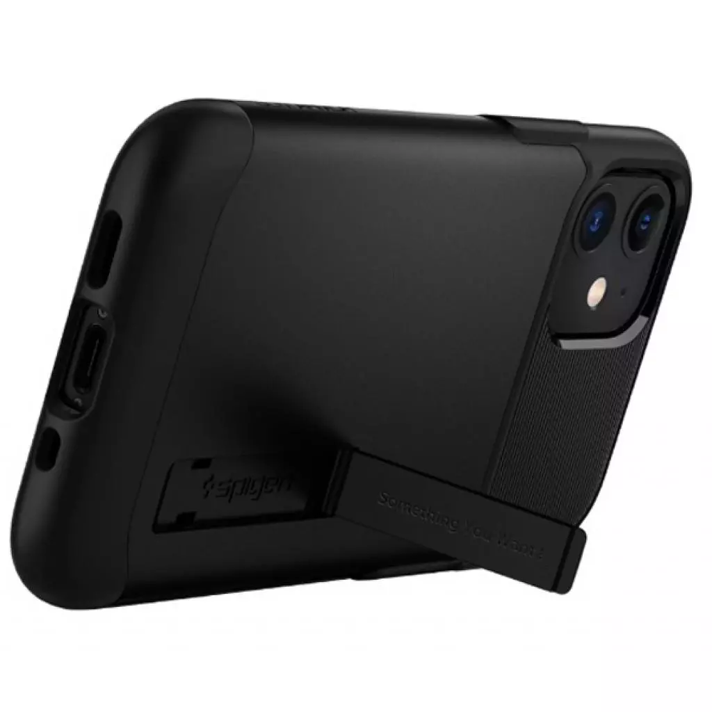 Чехол для моб. телефона Spigen iPhone 12 / 12 Pro Slim Armor, Black (ACS01523) - 3 Чехол для моб. телефона Spigen iPhone 12 / 12 Pro Slim Armor, Black (ACS01523) - 3
