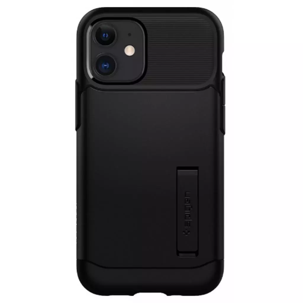 Чехол для моб. телефона Spigen iPhone 12 / 12 Pro Slim Armor, Black (ACS01523)