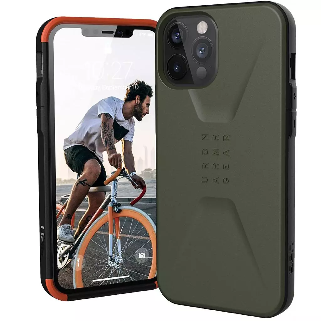 Чехол для моб. телефона Uag iPhone 12 Pro Max Civilian, Olive (11236D117272) - 4 Чехол для моб. телефона Uag iPhone 12 Pro Max Civilian, Olive (11236D117272) - 4