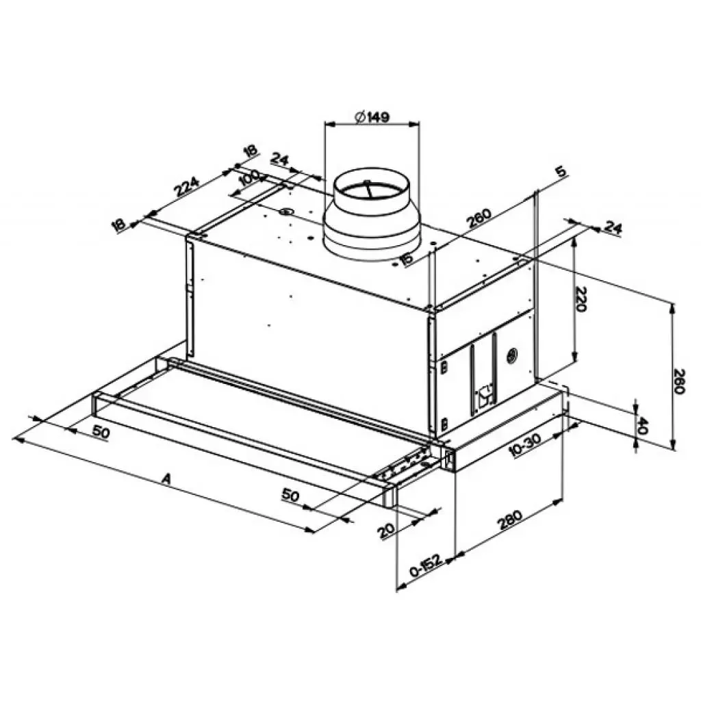 Вытяжка кухонная Faber MAXIMA EV8 LED AM/X A60 FB EXP - 2 Вытяжка кухонная Faber MAXIMA EV8 LED AM/X A60 FB EXP - 2
