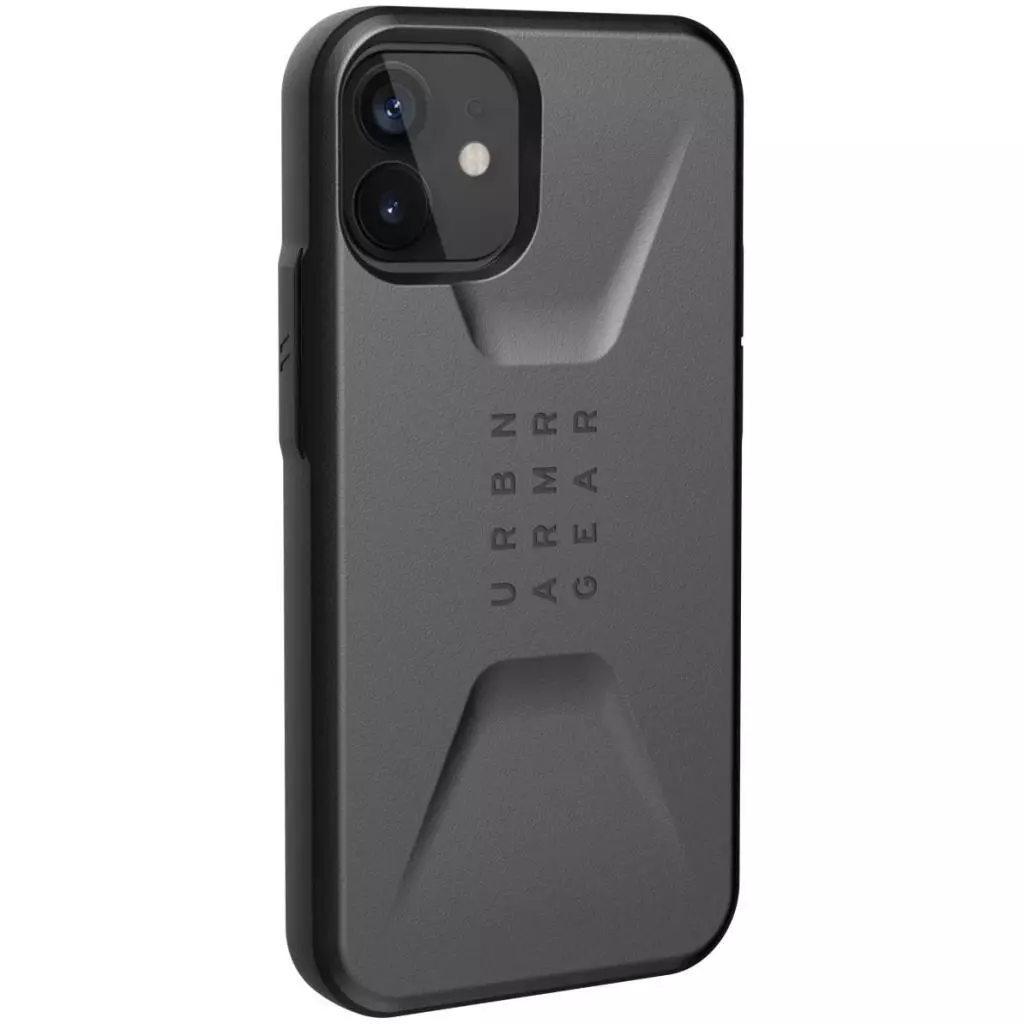 Чехол для моб. телефона Uag iPhone 12 Mini Civilian, Silver (11234D113333) - 3 Чехол для моб. телефона Uag iPhone 12 Mini Civilian, Silver (11234D113333) - 3