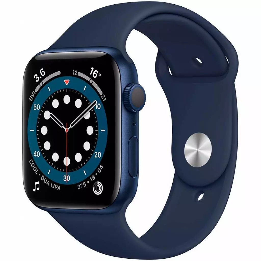 Смарт-часы Apple Watch Series 6 GPS, 44mm Blue Aluminium Case with Deep Navy (M00J3UL/A)