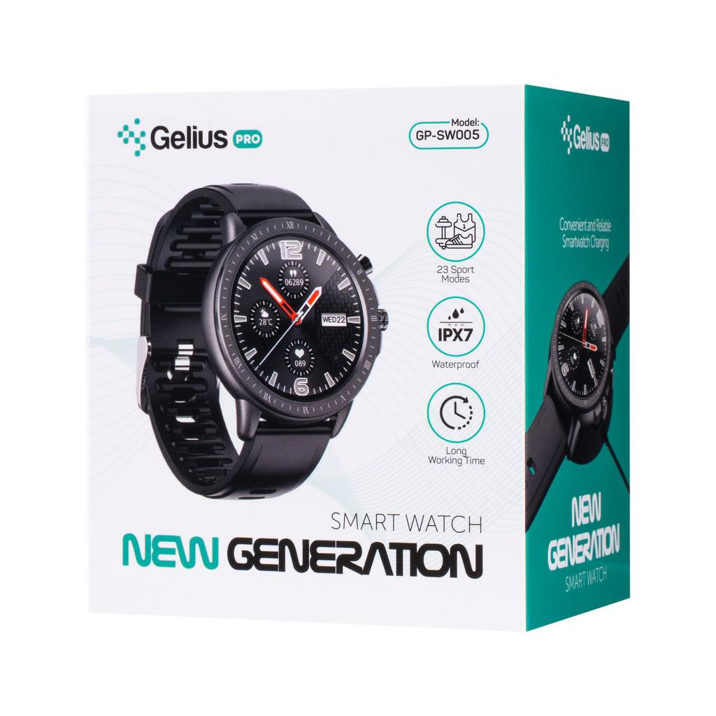 Смарт-часы Gelius Pro GP-SW005 (NEW GENERATION) (IPX7) Black (ProGP-SW005(NEWGENERATION)Black) - 6 Смарт-часы Gelius Pro GP-SW005 (NEW GENERATION) (IPX7) Black (ProGP-SW005(NEWGENERATION)Black) - 6