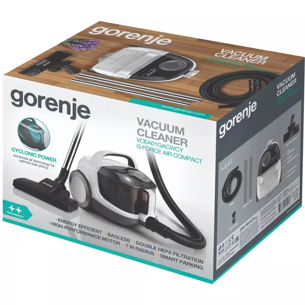 Пылесос Gorenje VCEA01GACWCY - 3 Пылесос Gorenje VCEA01GACWCY - 3