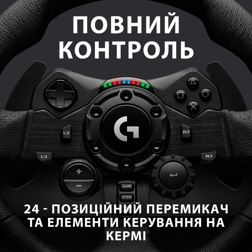 Руль Logitech G923 Racing Wheel and Pedals for PS4 and PC (941-000149) - 5