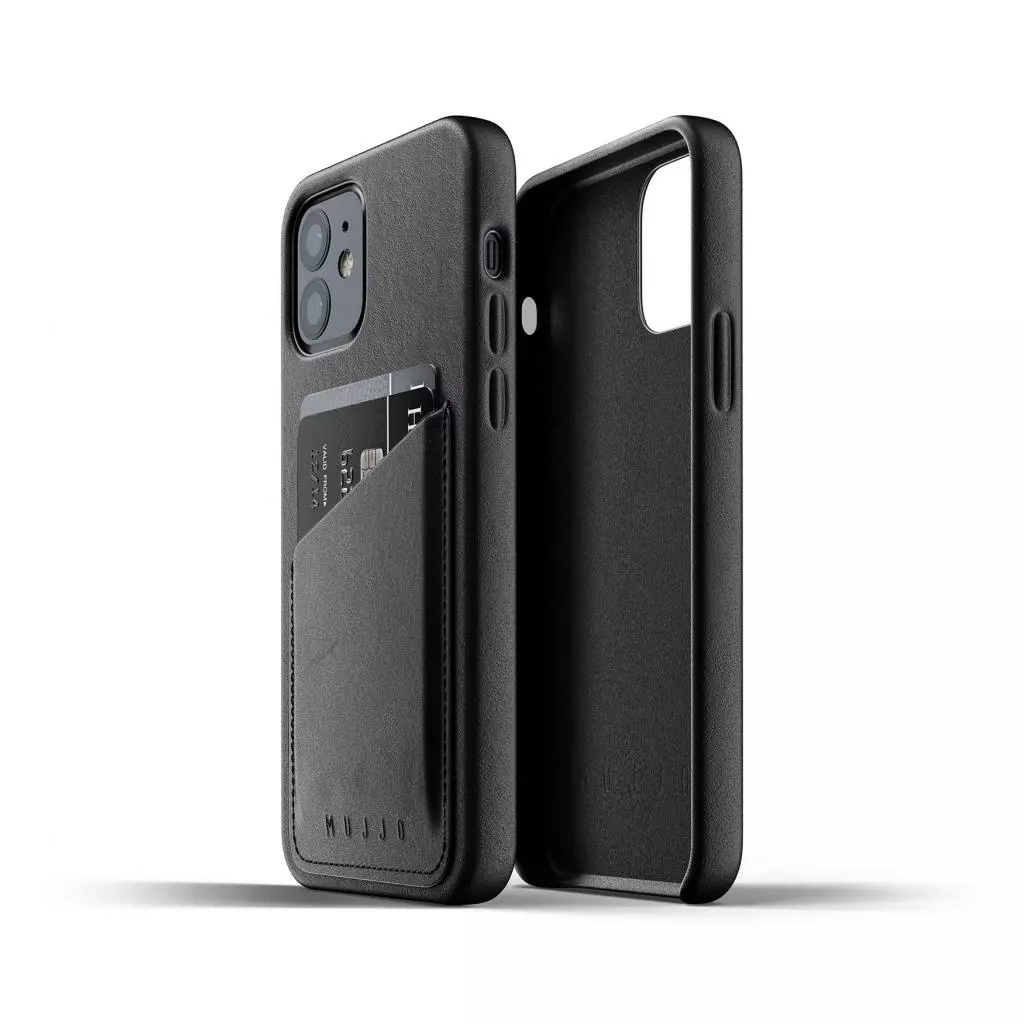 Чехол для моб. телефона Mujjo iPhone 12 / 12 Pro Full Leather Wallet, Black (MUJJO-CL-008-BK)