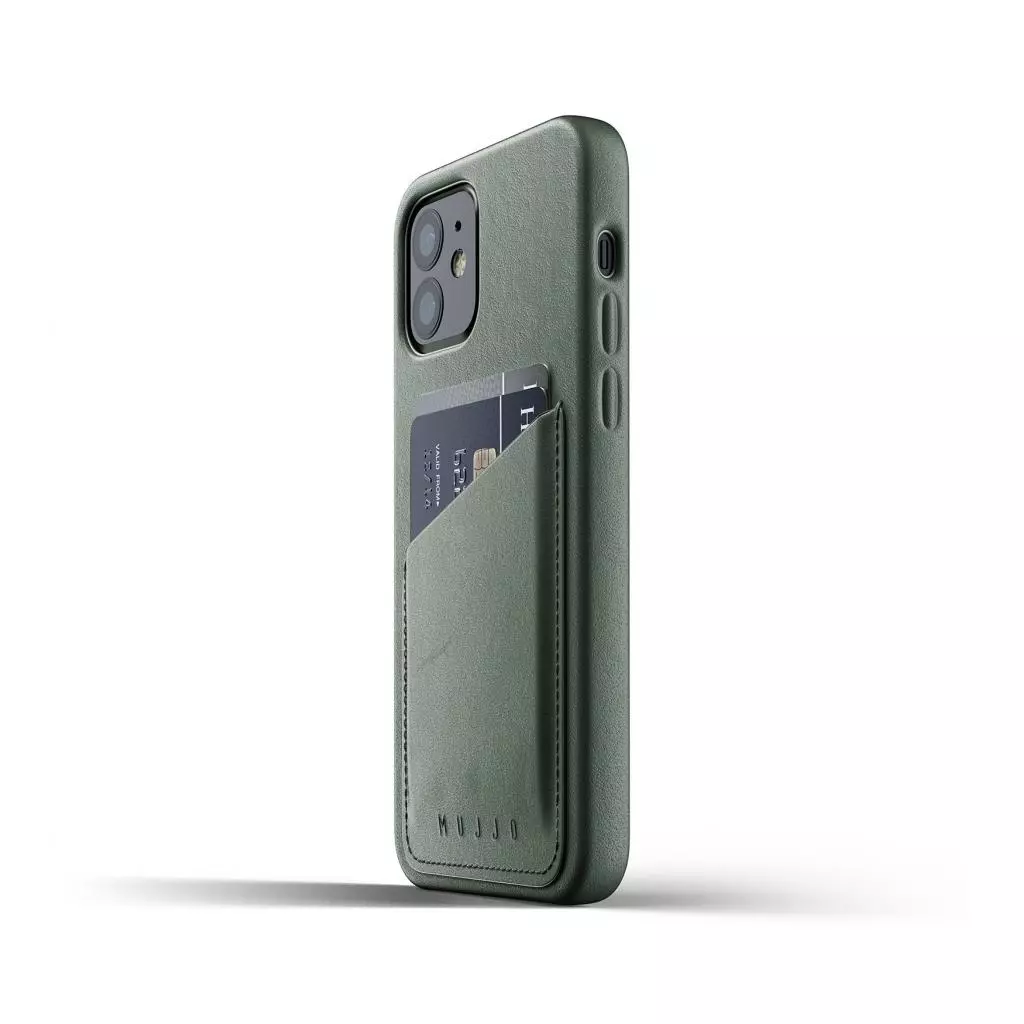 Чехол для моб. телефона Mujjo iPhone 12 / 12 Pro Full Leather Wallet, Slate Green (MUJJO-CL-008-SG) - 5